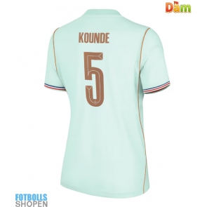 Billiga Frankrike Jules Kounde #5 Bortatröja Dam VM 2026 Kortärmad